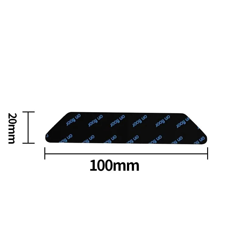 anti dérapants tapis motif géométrique moderne adhésif double face réutilisables 12 pièces noir gris