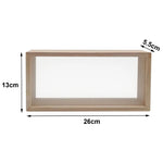 cadre photo bois dried flowers shadow box frame rectangulaire verre transparent deco mur rustic