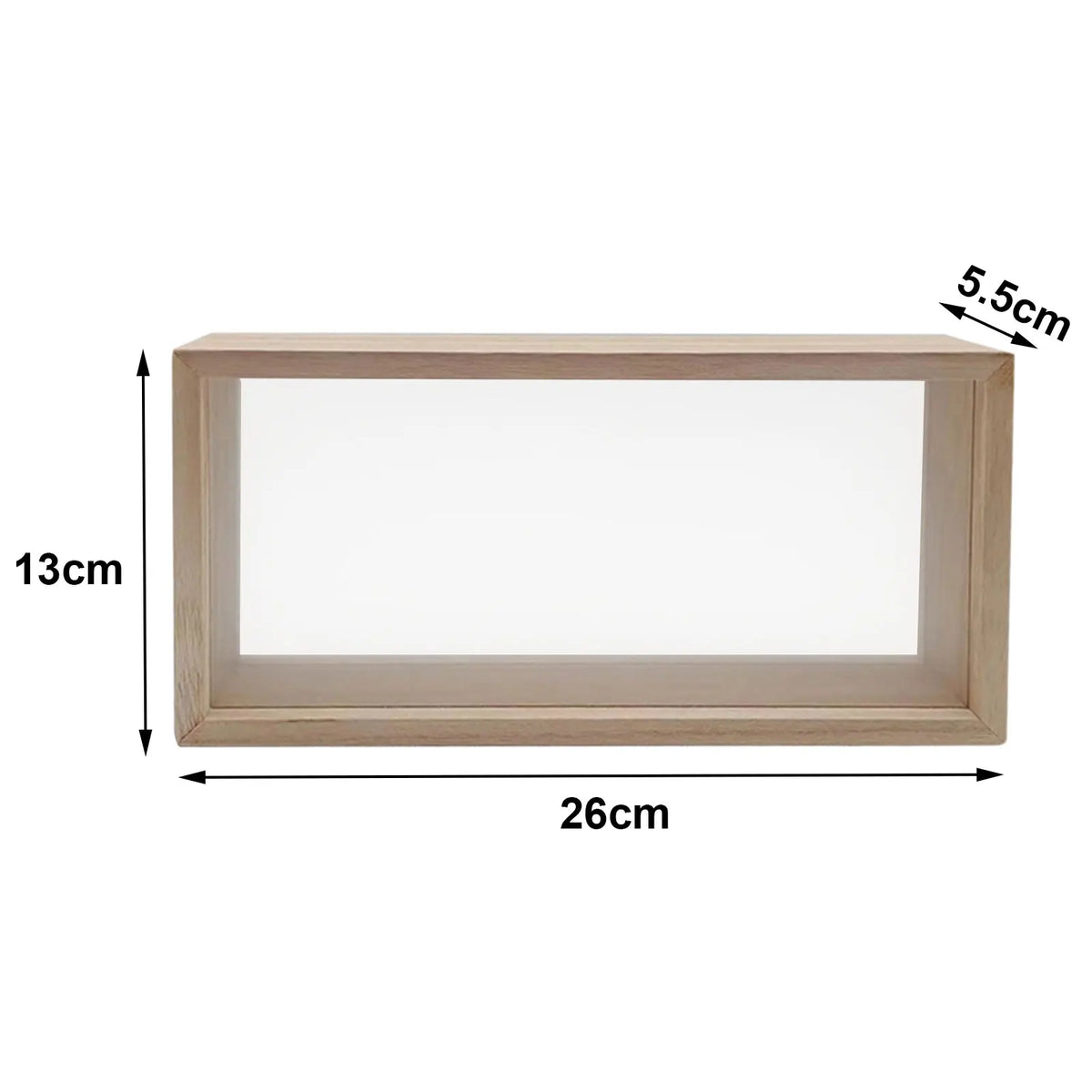 cadre photo bois dried flowers shadow box frame rectangulaire verre transparent deco mur rustic