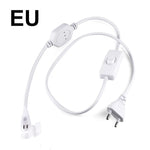 Ruban lumineux LED blanc moderne interrupteur tactile clips fixation transformateur d’éclairage EU US plug