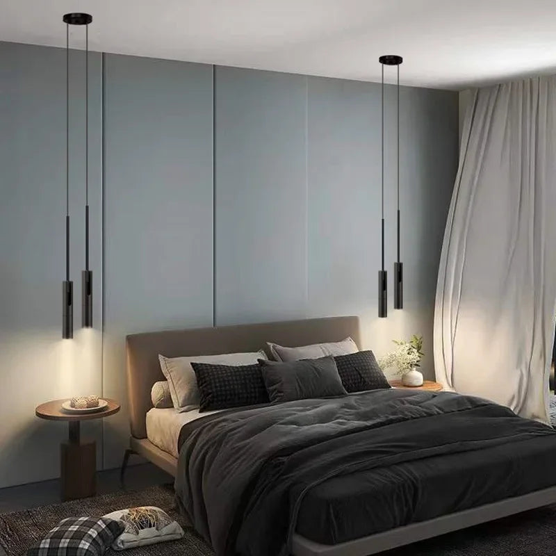 lampe suspendue moderne minimaliste noir ampoule led g10 remplaçable flux lumineux 249 2000