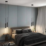 lampe suspendue moderne minimaliste noir ampoule led g10 remplaçable flux lumineux 249 2000