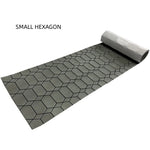 revêtement mural plaque hexagonale motif blanc gris moderne autoadhésif dark gray white