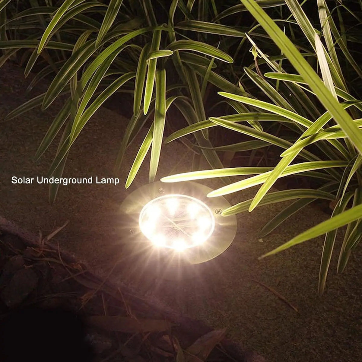 lampe solaire moderne led doré argenté extérieur jardin paysage pack ip65