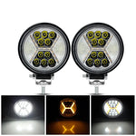phares led travail antibrouillard ip67 combo angle noir moderne utilitaire robuste offroad adjustable mounting