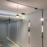 spot led noir mat rail magnétique télécommande application mobile moderne intérieur
