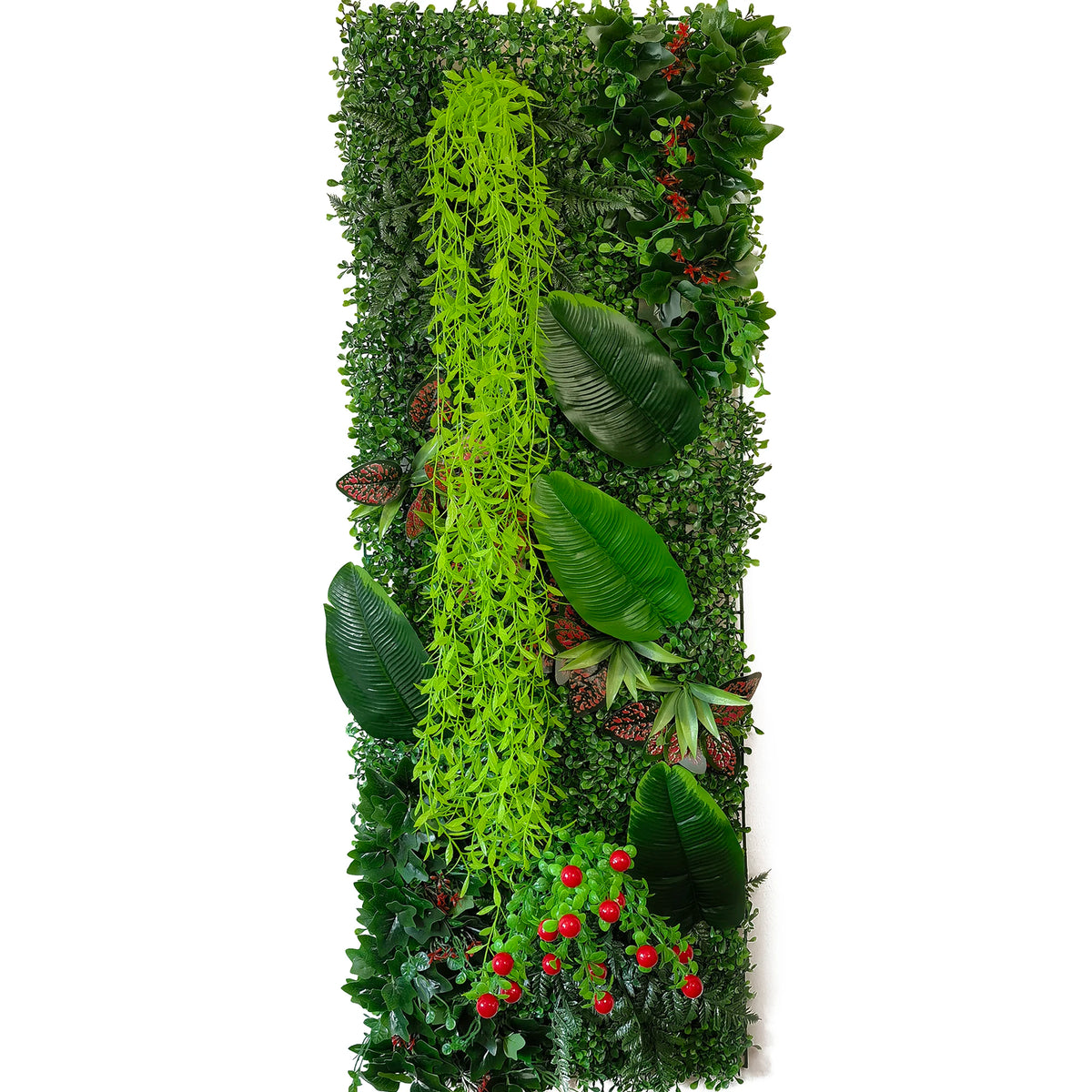 plantes artificielles murales vertes feuilles diverses moderne extérieur accrochables branches fleurs