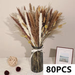bouquet fleurs séchées naturel blanc beige rustique décoration maison anniversaire mariage