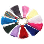 pompons franges polyester multicolores anneau métallique vêtements rideaux décoratifs textiles maison bricolage bijoux pendentifs
