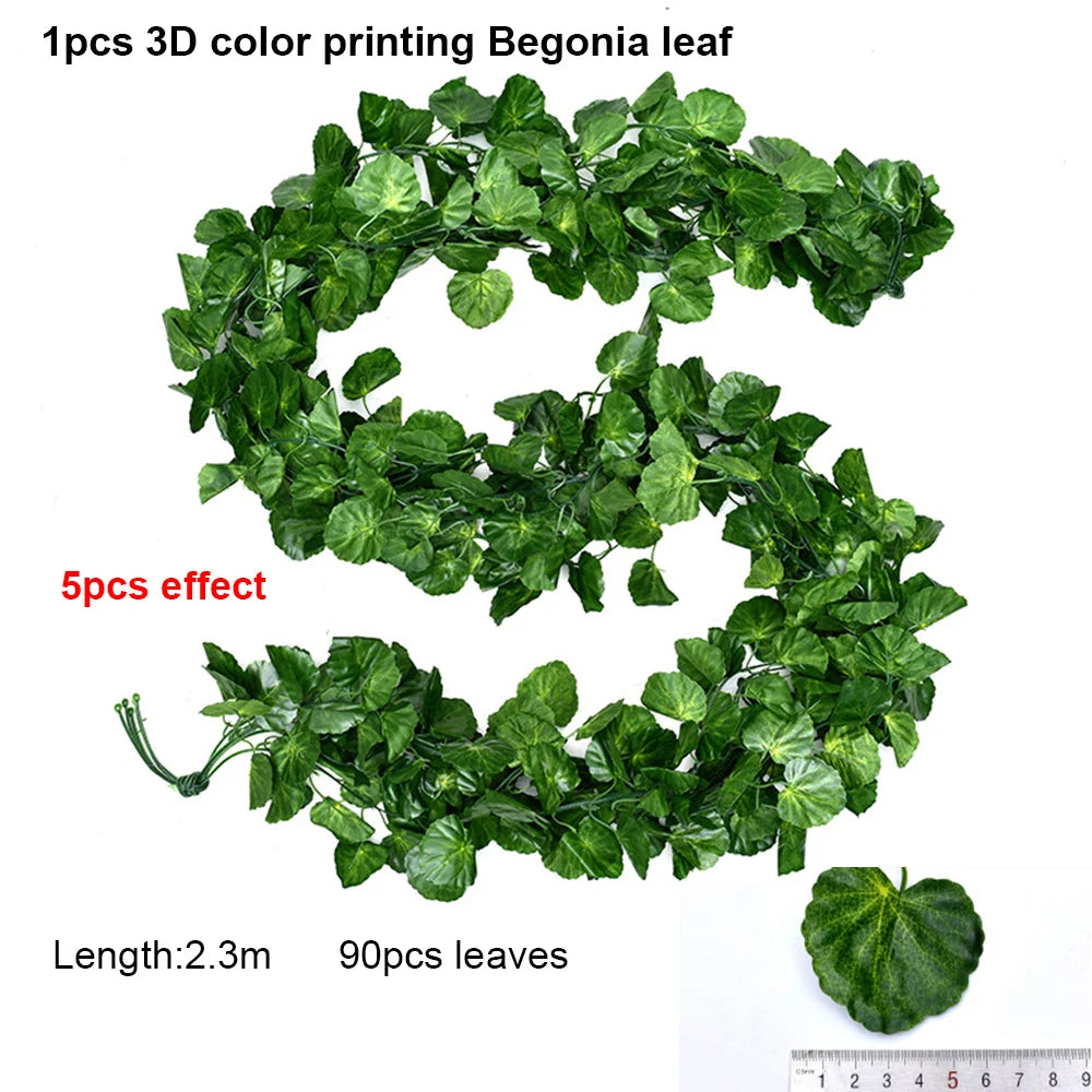 guirlande artificielle feuilles lierre vert décoration jardin intérieur fête mariage extérieur plante vigne