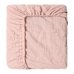 draps lit bébé coton 100% beige rose jaune rayures géométriques simple doux