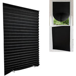 store lamelles noir plissé adhésif opacité moderne 60x150 60x180 90x150 90x180