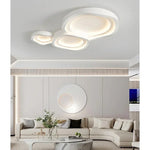 lampe moderne blanche minimaliste acrylique fer métal fixation invisible led chambre