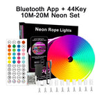 ruban led néon multicolore rayures horizontales moderne 24v rgb 10m 20m 30m télécommande bluetooth