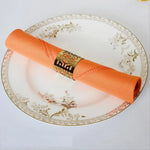 serviette table polyester unie bordure dentelle classique mariage décoration restaurant