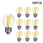 ampoules led filament blanc vintage opalescent e27 2700k transparentes jaune doré 25000h 6w