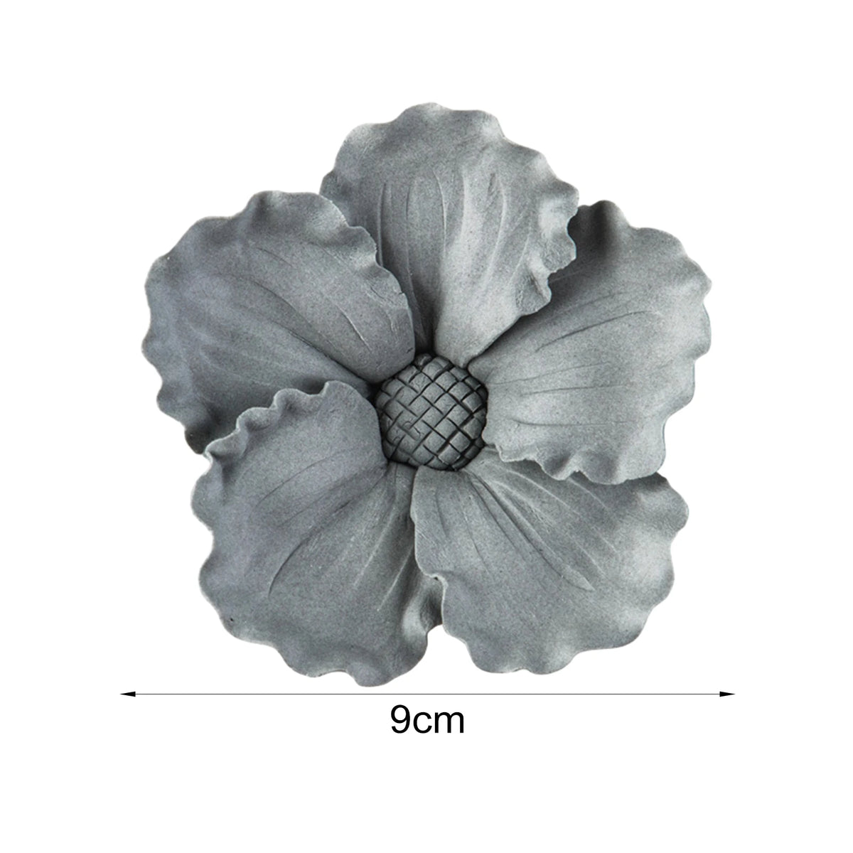 décoration murale fleurs artificielles céramique blanc gris moderne réaliste adhésif
