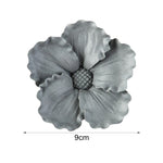 décoration murale fleurs artificielles céramique blanc gris moderne réaliste adhésif