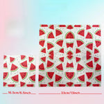 serviettes estivales pastelle motif pastèque blanc rouge festives pack 40 pièces