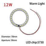 anneau led blanc moderne adhésif 10w 12w 78mm 92mm 120mm 3000k 6000k