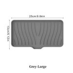 support savon silicone moderne rayures ondulées gris blanc noir vert