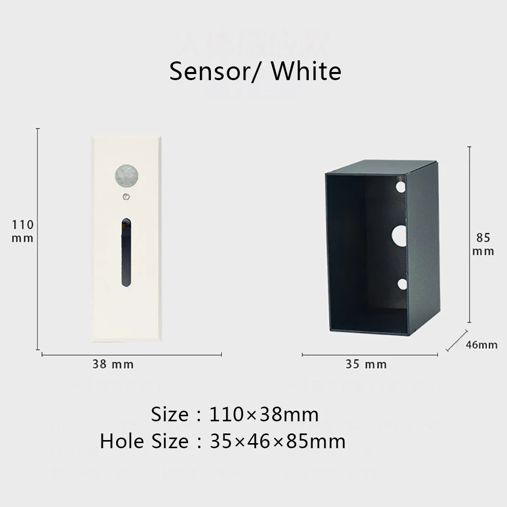 éclairage étape led moderne adhésif blanc gris noir mat 2w 3w 90v 260v