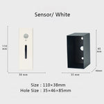 éclairage étape led moderne adhésif blanc gris noir mat 2w 3w 90v 260v