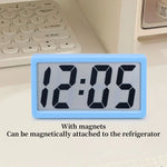 horloge numérique moderne minimaliste blanc noir affichage led piles ag10 incluses