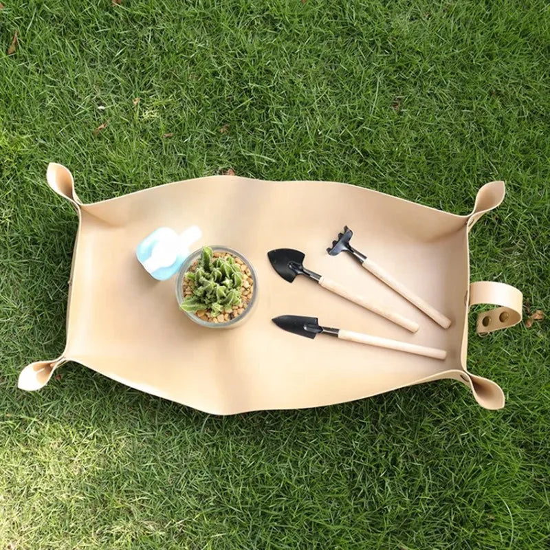 plateau jardinage moderne noir beige pochette rangement sac suspendu opaque