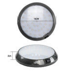 lampe led noir carbone moderne 12v vis fixations camping car van bateau