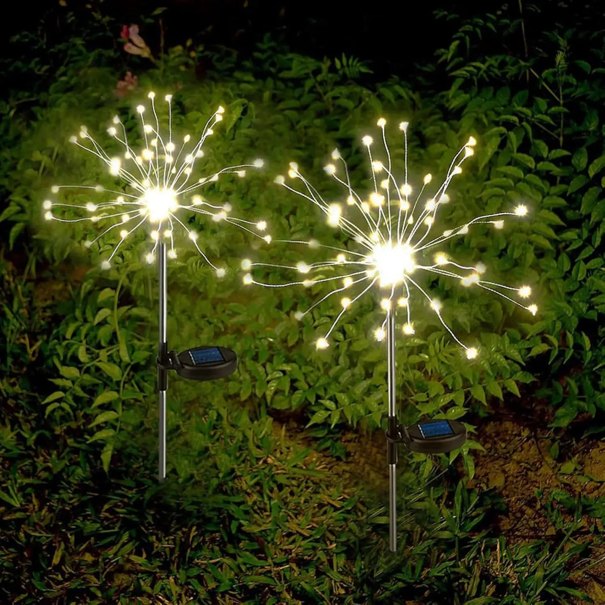 lumière solaire led étoile moderne blanche jardin extérieur decoration ambiancé piedestrail 420led flux lumineux