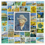 autocollants art impressionnistes adhésifs vinyle pvc multicolores bleu vert jaune opaques adultes adolescents DIY