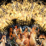 baguettes fée lumineuses blanc satin jingle bells mariage anniversaire fête 200 pièces 4H