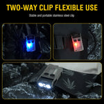 lampe torche rechargeable led transparente noire intense mode auto défense camping