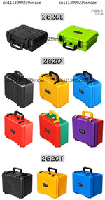 boîtes rangement réutilisables plastique rouge vert bleu jaune noir poignées intérieur mousse moderne robuste