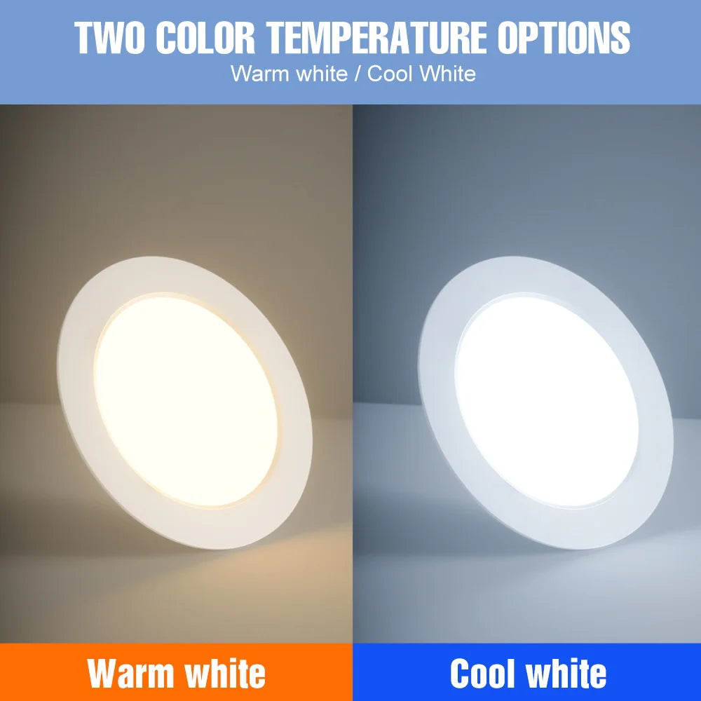 Downlight led blanc moderne encastrable 220v 5w 10w 15w 20w 25w cold white