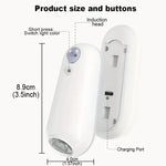 lampe toilette rechargeable détecteur mouvement adhésif blanc moderne veilleuse chambre salle bain