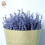 bouquet lavande séchée violette bleue verte décoration maison anniversaire mariage rustic naturel