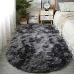 tapis gris blanc rose bleu moderne doux fourré chambre salon oval 100 polyester