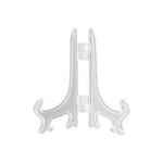 supports assiettes décoratives transparents noirs feuilles volutes classiques articulés 10 pièces