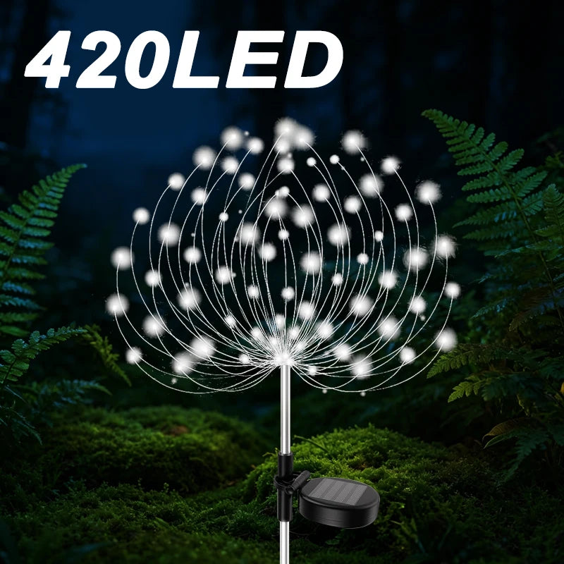guirlande lumineuse solaire multicolore moderne filament fleur extérieure imperméable led jardin