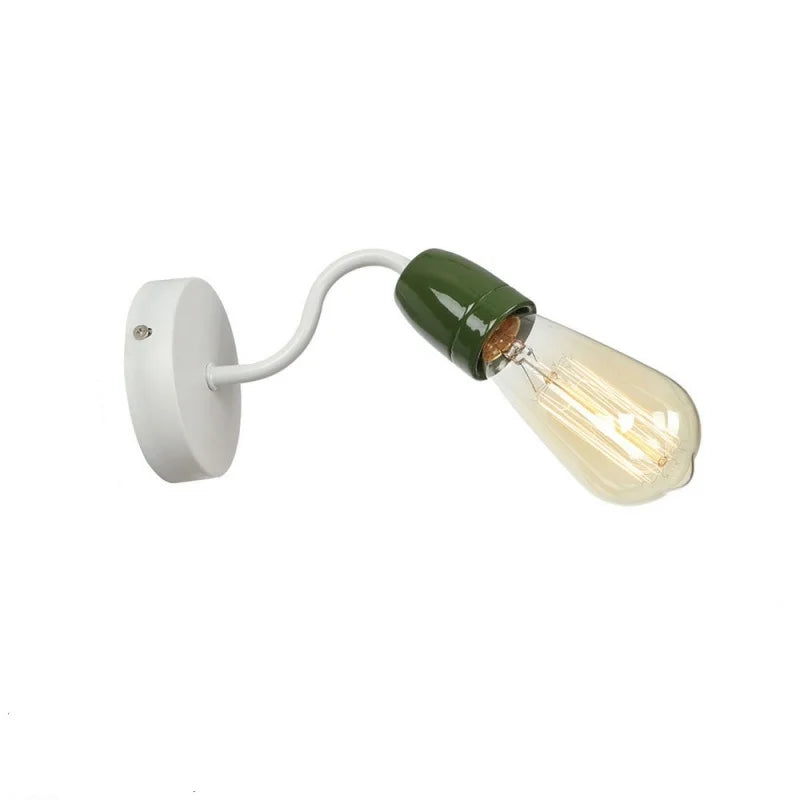 lampe murale industrielle rétro LED blanc marron vert bleu rouge gris