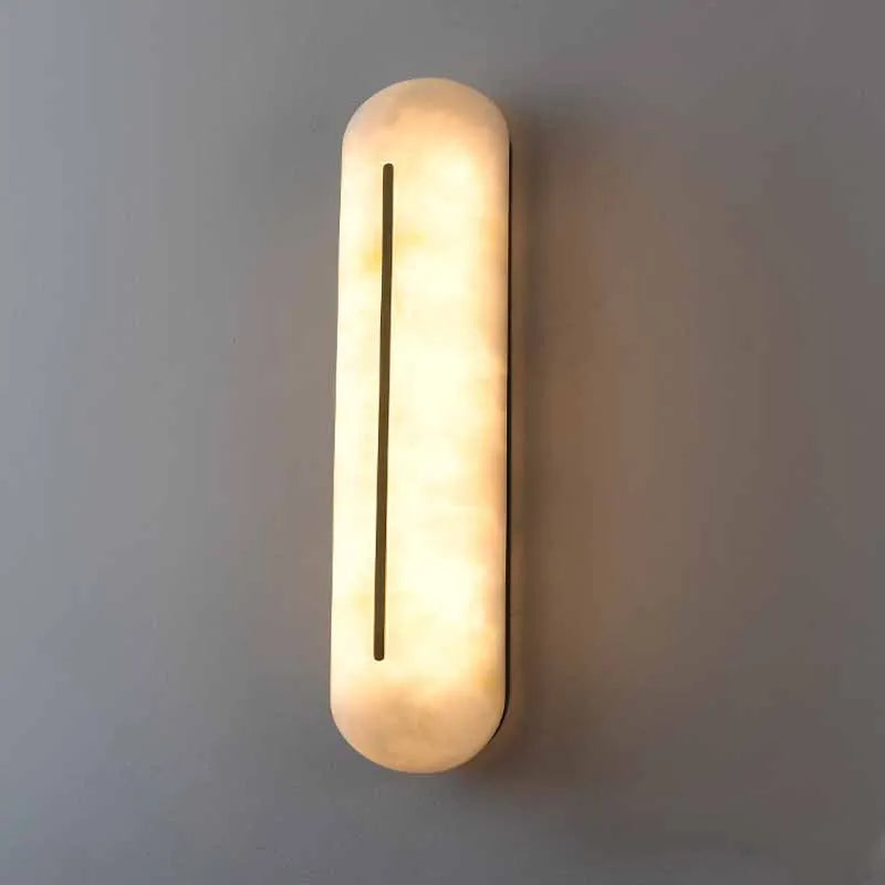 lampe murale moderne led blanc marbre hydrofuge 45cm 12w 2000lm salon chambre