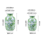 vases décoratifs fleurs classiques jaune bleu vert rose violet opaques