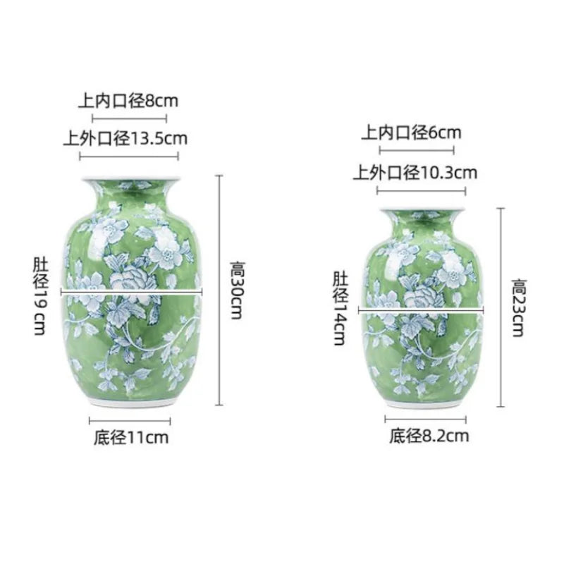 vases décoratifs fleurs classiques jaune bleu vert rose violet opaques