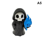 figurines squelette crâne bonbons casque livre halloween decoration maison erotique cartoony
