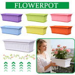 pots fleurs couleur violet vert rose bleu orange blanc rayures modernes balcon patio