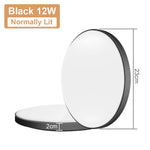 Lampe LED moderne 220V 12W 24W 36W 48W blanc rond autonome