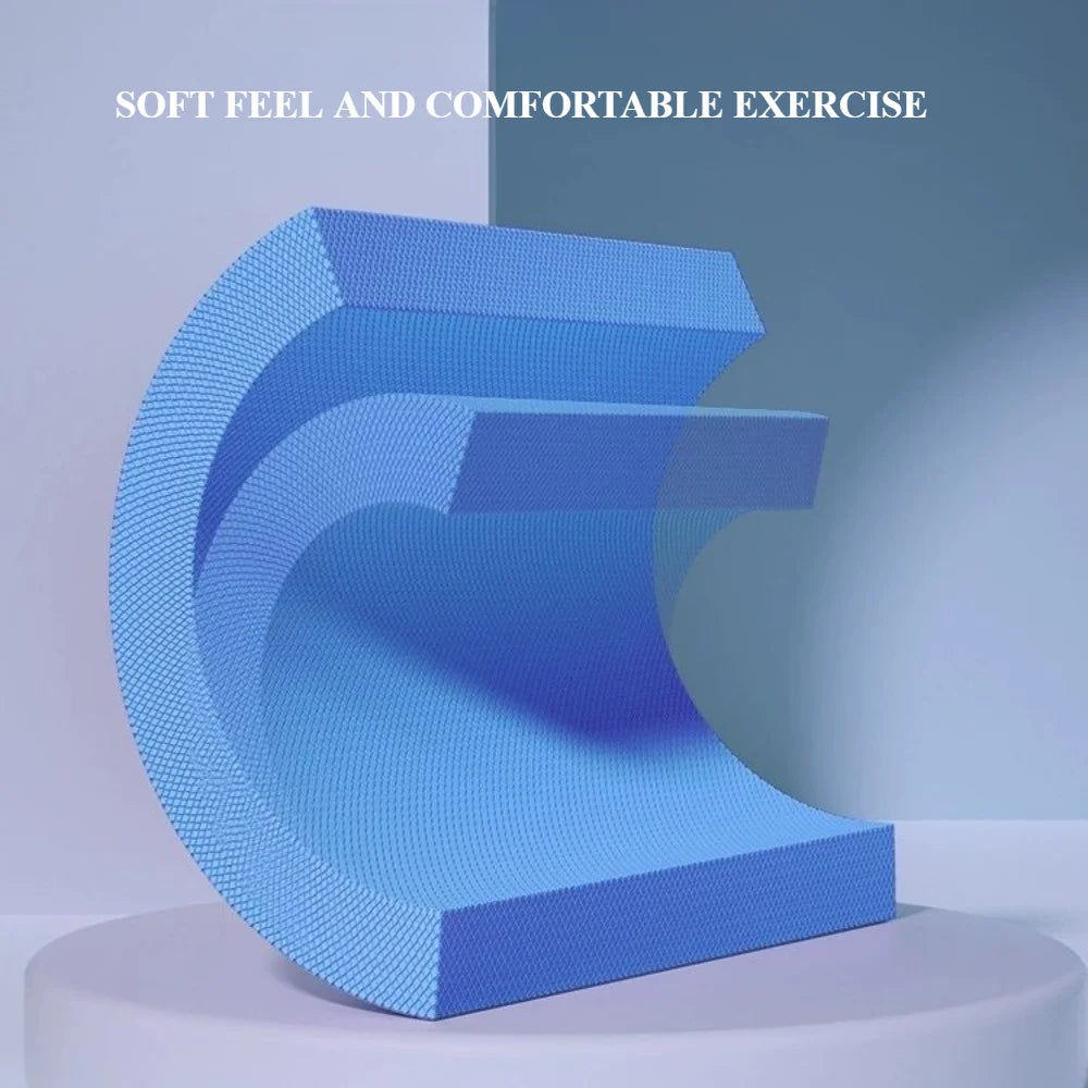 tapis fitness texturé antidérapant bleu épais 5cm joint protection exercices maison
