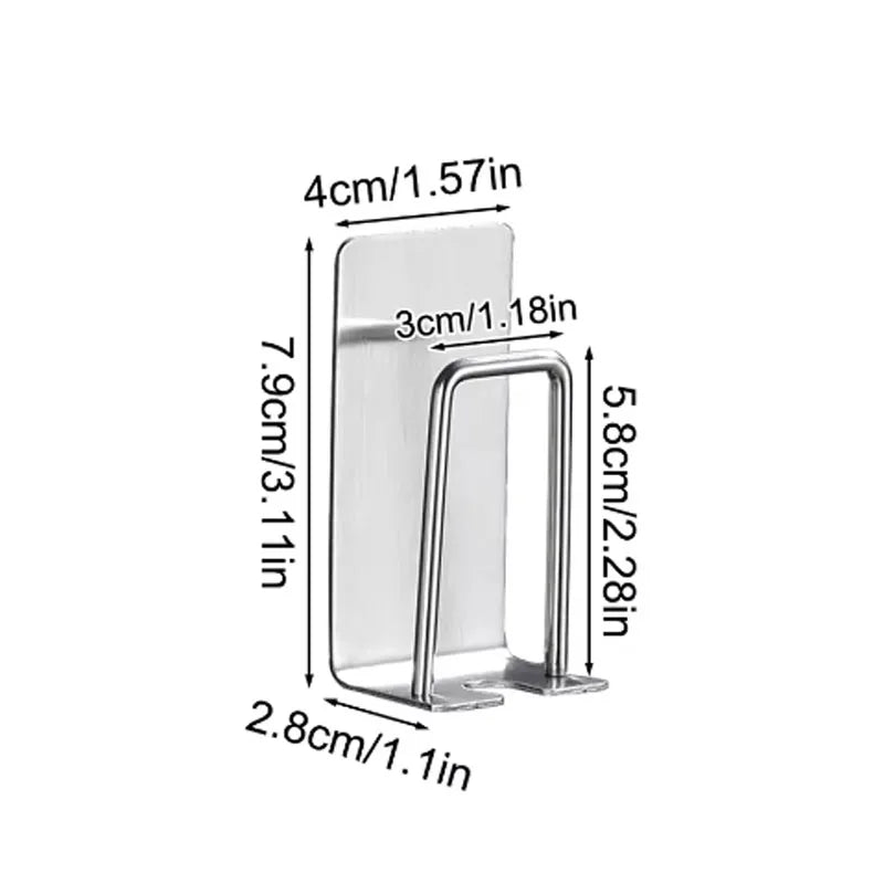 porte brosses dents acier inoxydable noir blanc argenté moderne adhésif salle bain